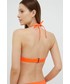 Strój kąpielowy Superdry biustonosz kąpielowy kolor pomarańczowy lekko usztywniona miseczka