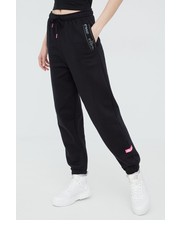 Spodnie spodnie dresowe damskie kolor czarny z nadrukiem - Answear.com Ellesse