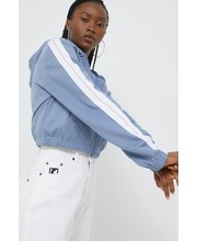 Bluza bluza damska kolor fioletowy z kapturem z aplikacją - Answear.com Ellesse
