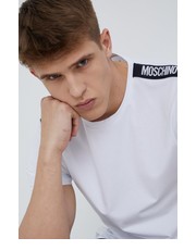 T-shirt - koszulka męska t-shirt męski kolor biały z aplikacją - Answear.com Moschino Underwear
