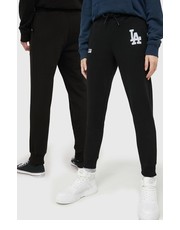 Spodnie spodnie dresowe MLB Los Angeles Dodgers kolor czarny z aplikacją - Answear.com 47brand