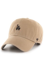 Czapka czapka Los Angeles Dodgers kolor beżowy z aplikacją - Answear.com 47brand