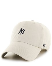 Czapka czapka New York Yankees kolor biały z aplikacją - Answear.com 47brand