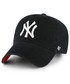 Czapka 47brand czapka Los Angeles Dodgers kolor czarny z aplikacją