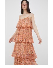 Sukienka sukienka kolor pomarańczowy midi prosta - Answear.com Femi Stories