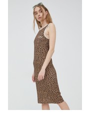 Sukienka sukienka kolor brązowy mini prosta - Answear.com Femi Stories
