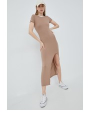 Sukienka sukienka kolor beżowy maxi dopasowana - Answear.com Femi Stories