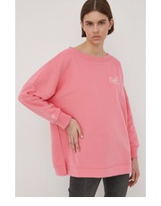 Bluza bluza bawełniana Ria damska kolor różowy z aplikacją - Answear.com Femi Stories