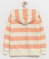 Bluza Femi Stories bluza dziecięca kolor pomarańczowy z kapturem wzorzysta