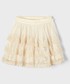 Spódnica Mayoral Spódnica dziecięca kolor beżowy mini rozkloszowana
