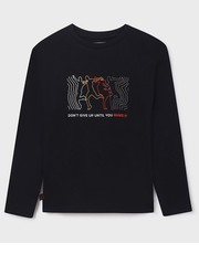 Koszulka longsleeve bawełniany dziecięcy kolor czarny z nadrukiem - Answear.com Mayoral