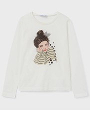 Koszulka longsleeve bawełniany dziecięcy kolor biały - Answear.com Mayoral