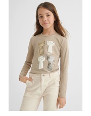 Koszulka longsleeve bawełniany dziecięcy kolor beżowy - Answear.com Mayoral