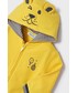 Bluza Mayoral Bluza dziecięca kolor żółty z kapturem z aplikacją