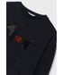 Bluza Mayoral bluza dziecięca kolor czarny z nadrukiem