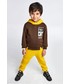 Spodnie Mayoral spodnie dresowe dziecięce kolor żółty gładkie
