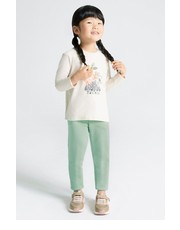 Spodnie spodnie dresowe dziecięce kolor zielony gładkie - Answear.com Mayoral