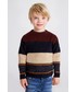 Sweter Mayoral sweter z domieszką wełny dziecięcy kolor bordowy