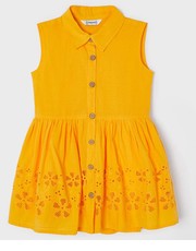Sukienka dziecięca sukienka bawełniana dziecięca kolor pomarańczowy mini rozkloszowana - Answear.com Mayoral