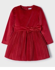 Sukienka dziecięca sukienka dziecięca kolor czerwony mini rozkloszowana - Answear.com Mayoral