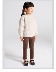 Legginsy legginsy dziecięce kolor brązowy gładkie - Answear.com Mayoral