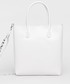 Shopper bag Deha torebka kolor biały