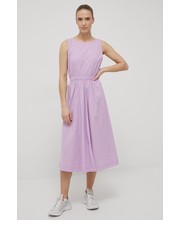 Sukienka sukienka kolor fioletowy midi rozkloszowana - Answear.com Deha