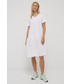 Sukienka Deha sukienka kolor biały mini rozkloszowana