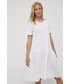 Sukienka Deha sukienka kolor biały mini rozkloszowana
