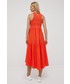 Sukienka Deha sukienka kolor pomarańczowy mini rozkloszowana
