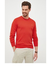 Sweter męski sweter bawełniany męski kolor czerwony lekki - Answear.com Aeronautica Militare