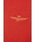 Sweter męski Aeronautica Militare sweter bawełniany męski kolor czerwony lekki