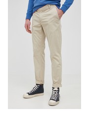Spodnie męskie Spodnie męskie kolor szary w fasonie chinos - Answear.com Aeronautica Militare