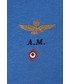 T-shirt - koszulka męska Aeronautica Militare T-shirt bawełniany gładki