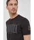 T-shirt - koszulka męska Aeronautica Militare T-shirt bawełniany kolor czarny z nadrukiem