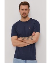 T-shirt - koszulka męska T-shirt męski kolor granatowy gładki - Answear.com Aeronautica Militare