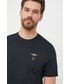 T-shirt - koszulka męska Aeronautica Militare t-shirt bawełniany kolor granatowy gładki