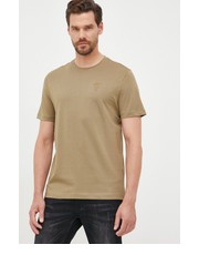 T-shirt - koszulka męska t-shirt bawełniany kolor zielony gładki - Answear.com Aeronautica Militare