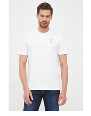 T-shirt - koszulka męska t-shirt bawełniany kolor biały gładki - Answear.com Aeronautica Militare