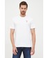 T-shirt - koszulka męska Aeronautica Militare t-shirt bawełniany kolor biały gładki