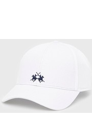 Czapka czapka kolor biały gładka - Answear.com La Martina