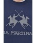 Bluza męska La Martina bluza bawełniana męska kolor granatowy z aplikacją