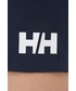 Spodnie Helly Hansen szorty outdoorowe damskie kolor granatowy gładkie high waist