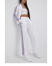 Spodnie spodnie dresowe damskie kolor biały z aplikacją - Answear.com Kappa