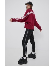 Spodnie spodnie dresowe damskie kolor czarny z aplikacją - Answear.com Kappa