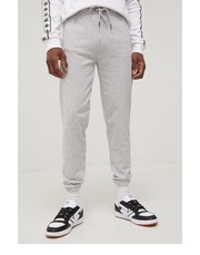 Spodnie męskie spodnie męskie kolor szary gładkie - Answear.com Kappa