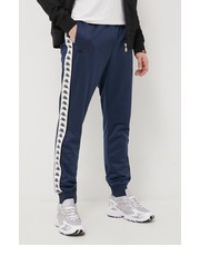 Spodnie męskie spodnie męskie kolor granatowy z aplikacją - Answear.com Kappa