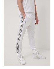 Spodnie męskie spodnie męskie kolor biały z aplikacją - Answear.com Kappa