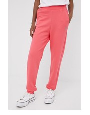 Spodnie spodnie dresowe damskie kolor różowy gładkie - Answear.com Fila