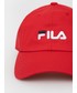 Czapka Fila czapka kolor czerwony z aplikacją